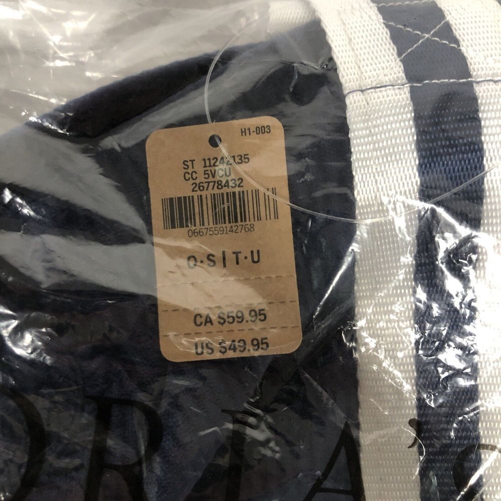 Victoria's Secret PINK Navy Blue‎ Velour Ribbed Tote Bag NWT Sealed Packaging - Picture 6 of 7